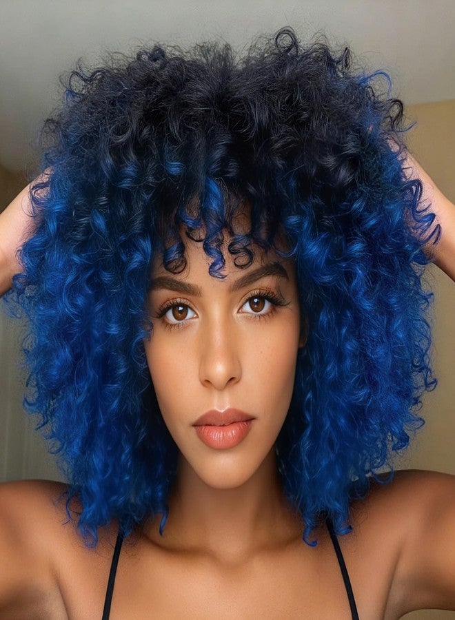 إكستريند 5 عبوات من وصلات الشعر المجعدة على شكل ضفائر كروشيه صناعية بطول 8 بوصات، 20 خصلة/عبوة، من إكستريند هير (أزرق، 5 عبوات/مجموعة) - Image 1